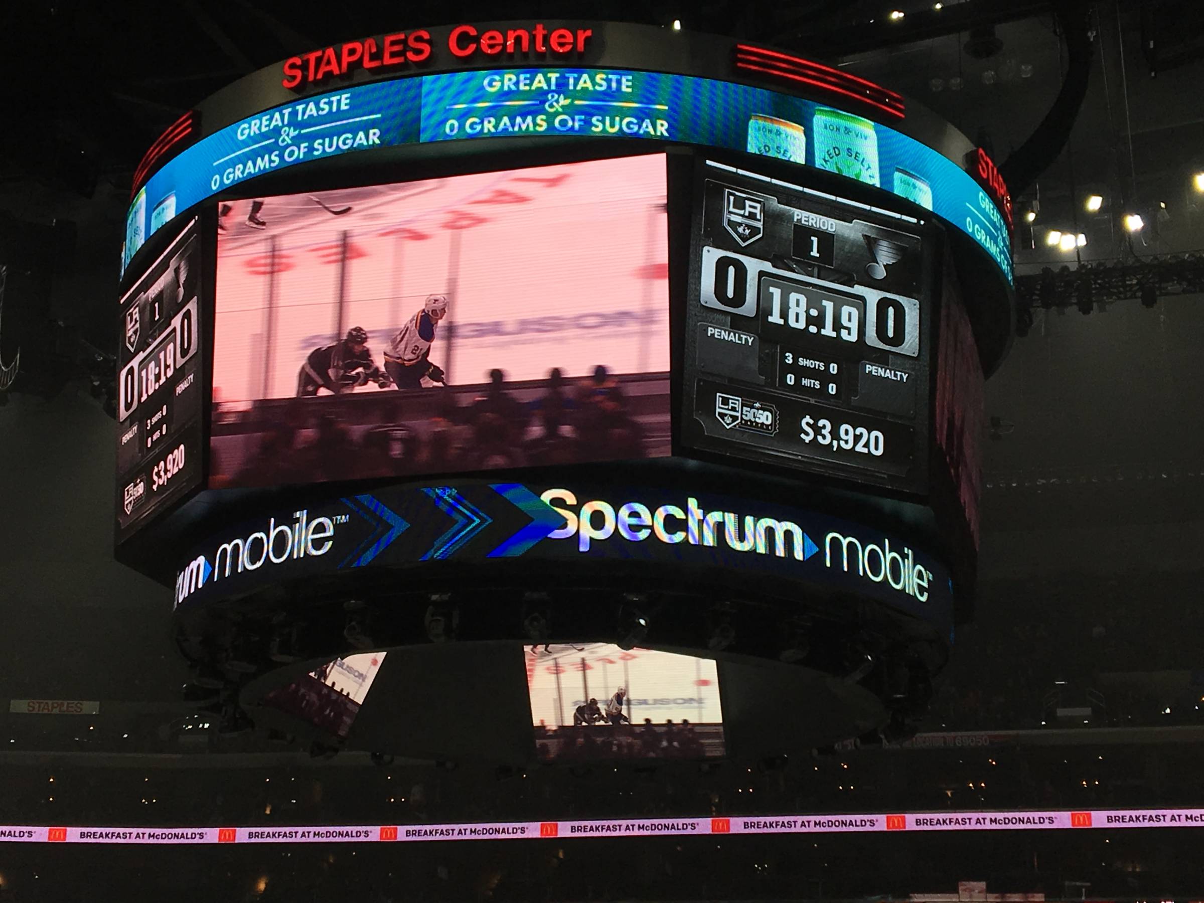 Jumbotron at Staples Center